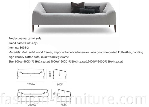 Linen Sectional Sofa Set